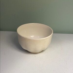 Vintage Edwin M Knowles Virteous Elegant Cream Bowl